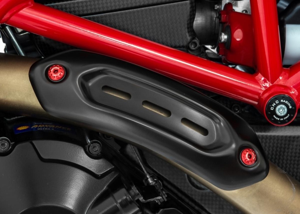 [CNC-KV318R] Screws heat shield exhaust Ducati Hypermotard/Hyperstrada 821/939 (Red)