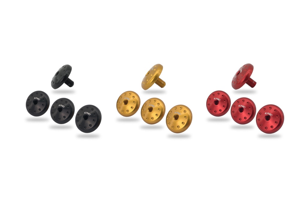 [CNC-KV321B] Air deflector screw kit Ducati Multistrada V2 MY2025 (Black)