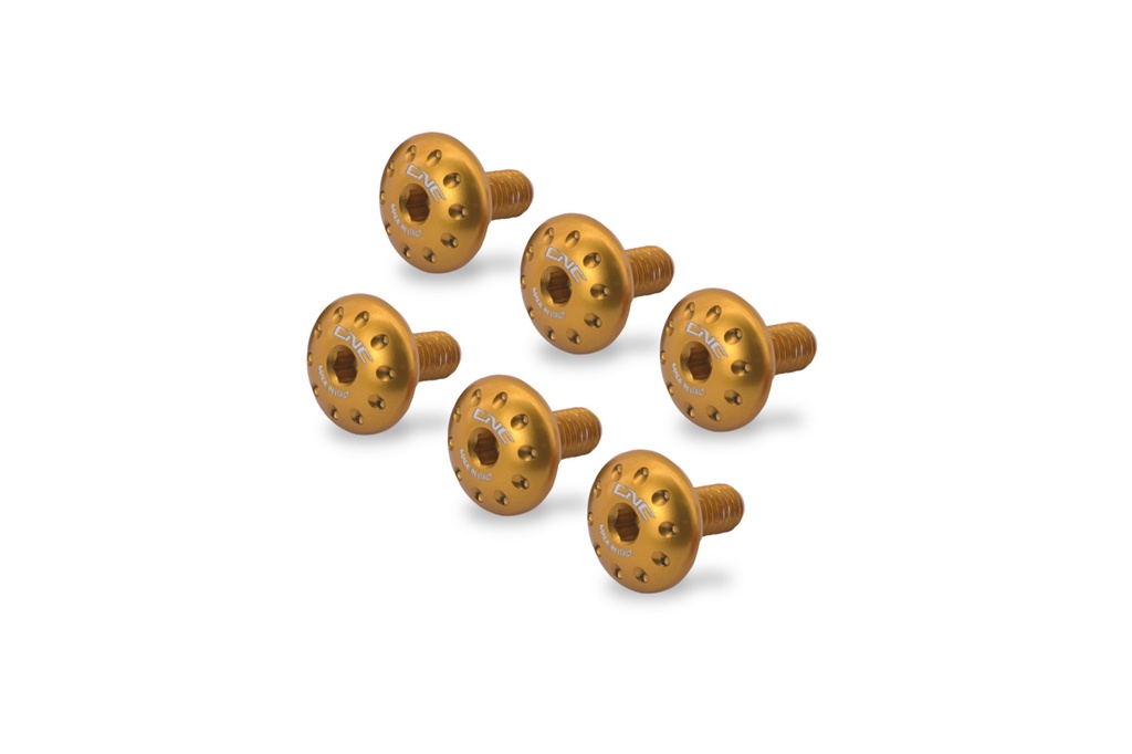 [CNC-KV325G] Windscreen screws Kawasaki ZX-10R (Gold)