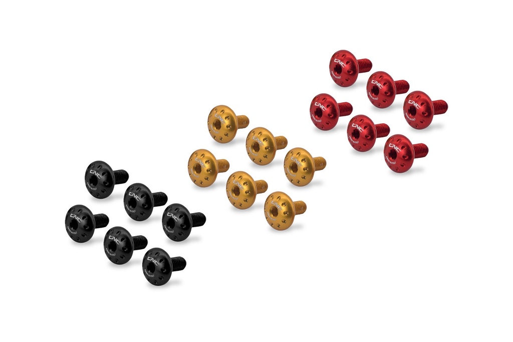 [CNC-KV325B] Screw kit Inner cowling Ducati Multistrada V4 (Black)