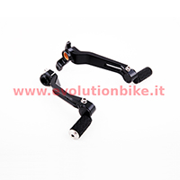 [104191020B] Moto Corse Brake/Gear Shift Levers (Pair) (Black)