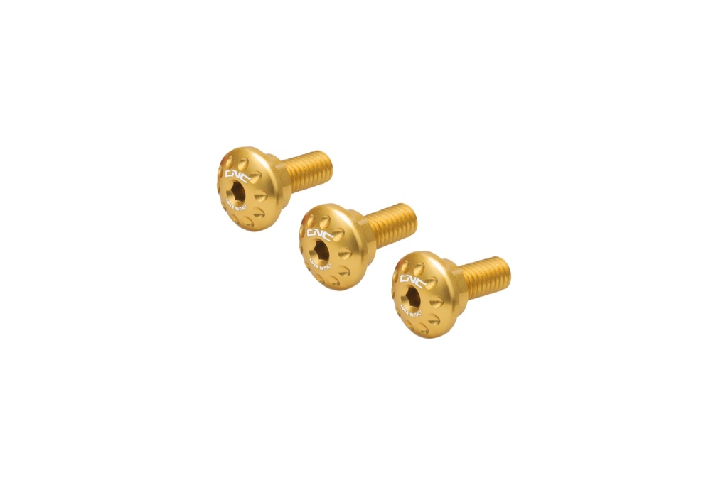 [CNC-KV329G] Screws kit exhaust silencer heat guard Ducati (Gold)