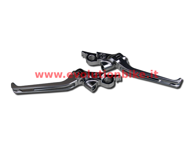 [104147009S] Moto Corse Folding Brake and Clutch Lever Set (Natural (silver))