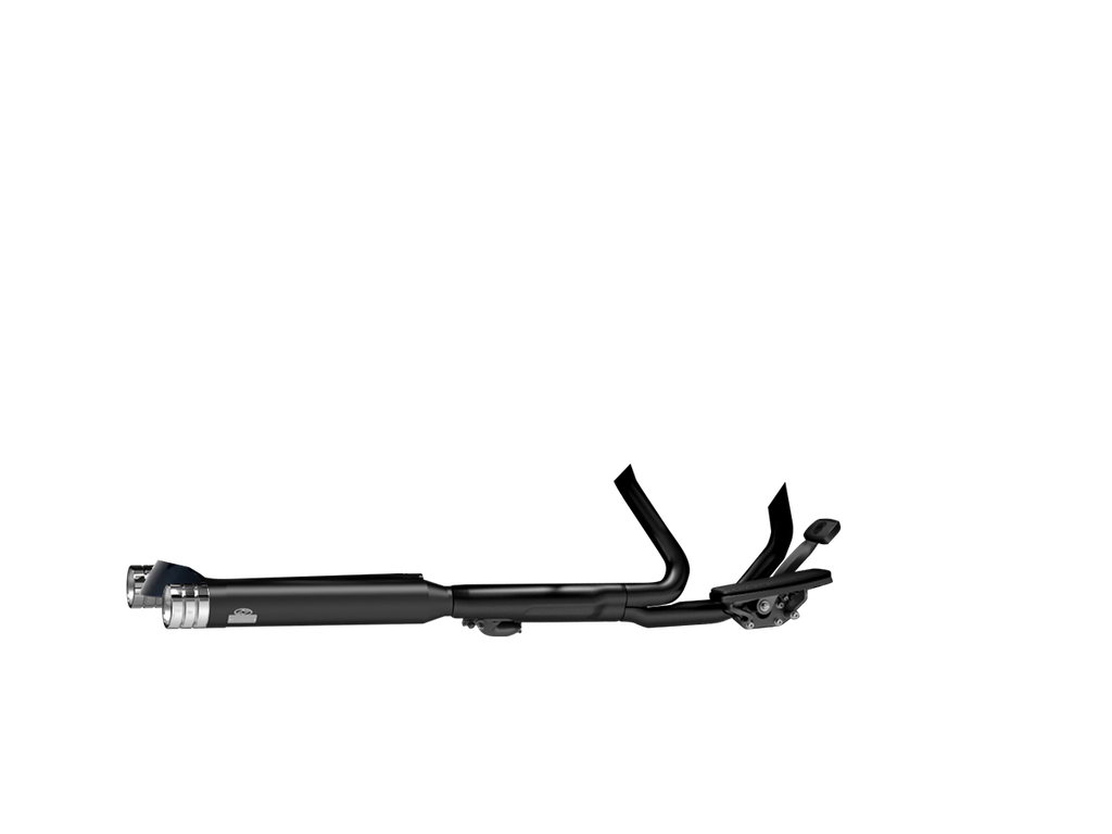 [JH-EP-150356] Harley-Davidson CVO™ Limited® 114-117cid — adjustable exhaust, Touring Black, 4,0" Big Shot Chrome