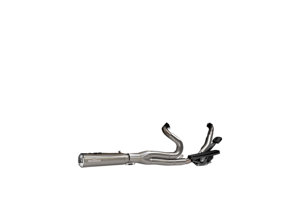 [JH-EP-251361] Harley-Davidson CVO™ Limited® 114-117cid — adjustable exhaust, Touring Twenty-One Brushed Stainless Steel, 4,7" Streetfighter Blank