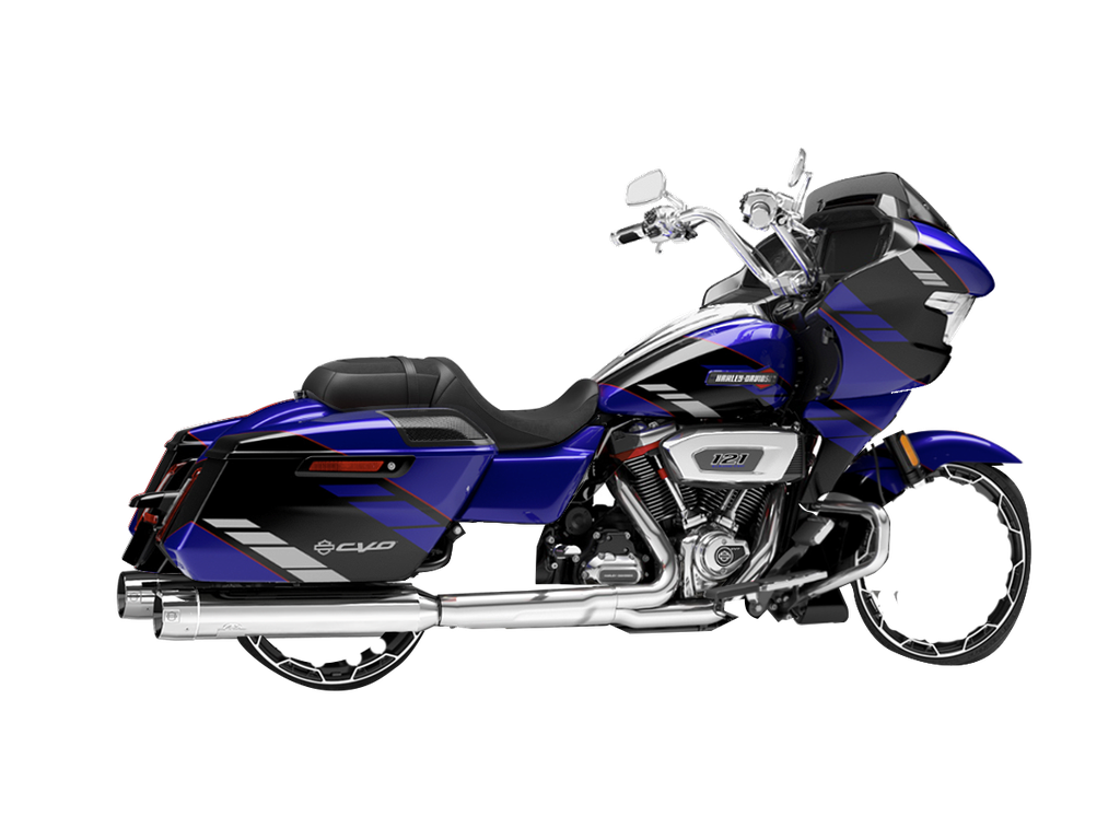 [JH-EP-152712] Harley-Davidson CVO™ Road Glide® 121cid — adjustable exhaust, Touring 4,5" Chrome, 4,5" CVO end cap adapter Blank