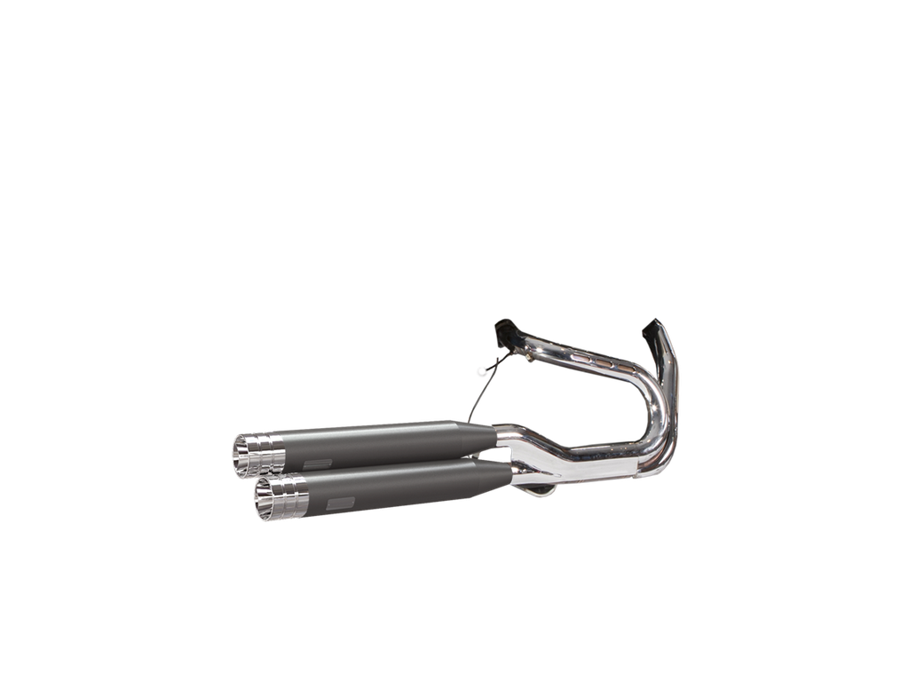 [JH-EP-113568] Harley-Davidson CVO™ Screamin Eagle Fat Bob — adjustable exhaust, Fatbob Wrinkle Black, 3,5" Big Shot Chrome