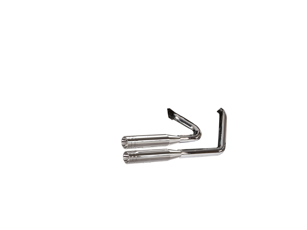 [JH-EP-211172] Harley-Davidson CVO™ Screamin Eagle Fat Bob — adjustable exhaust, Shorty (JH Headerset only) Chrome, 3,5" Big Shot Chrome