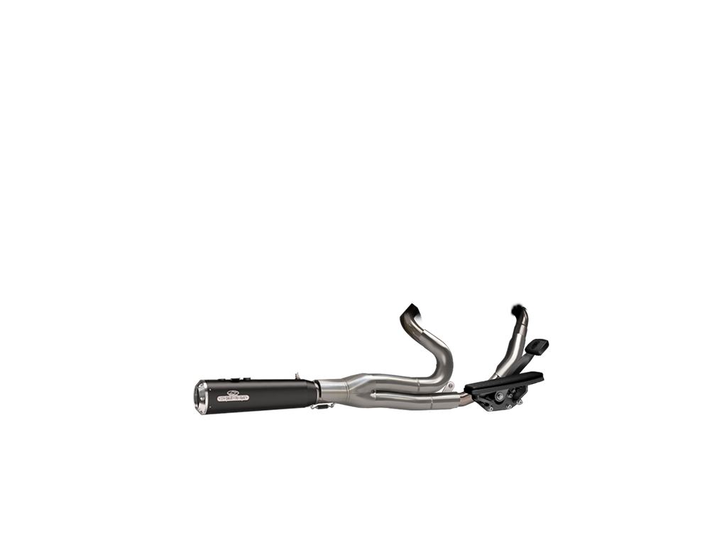 [JH-EP-241343] Harley-Davidson CVO™ Street Glide® 110-114cid — adjustable exhaust, Touring Twenty-One Wrinkle Black, 4,7" Streetfighter Blank