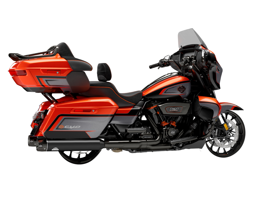 [JH-EP-153016] Harley-Davidson CVO™ Street Glide® Limited 121cid — adjustable exhaust, Touring 4,5" Black, 4,5" CVO end cap adapter Blank
