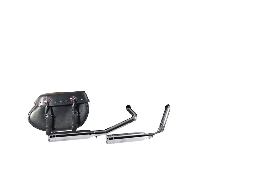 [JH-EP-111392] Harley-Davidson Bad Boy — adjustable exhaust, Shorty Chrome, 3,5" Big Shot Chrome