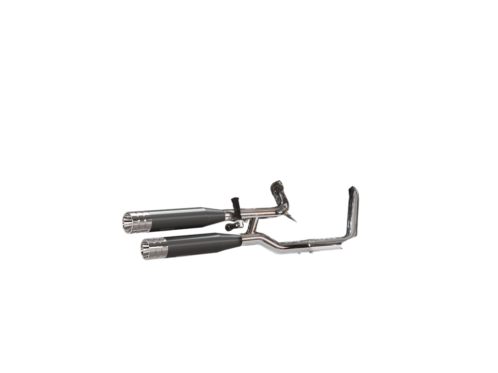 [JH-EP-123629] Harley-Davidson Blackline® — adjustable exhaust, Shorty Wrinkle Black, 3,5" Big Shot Chrome