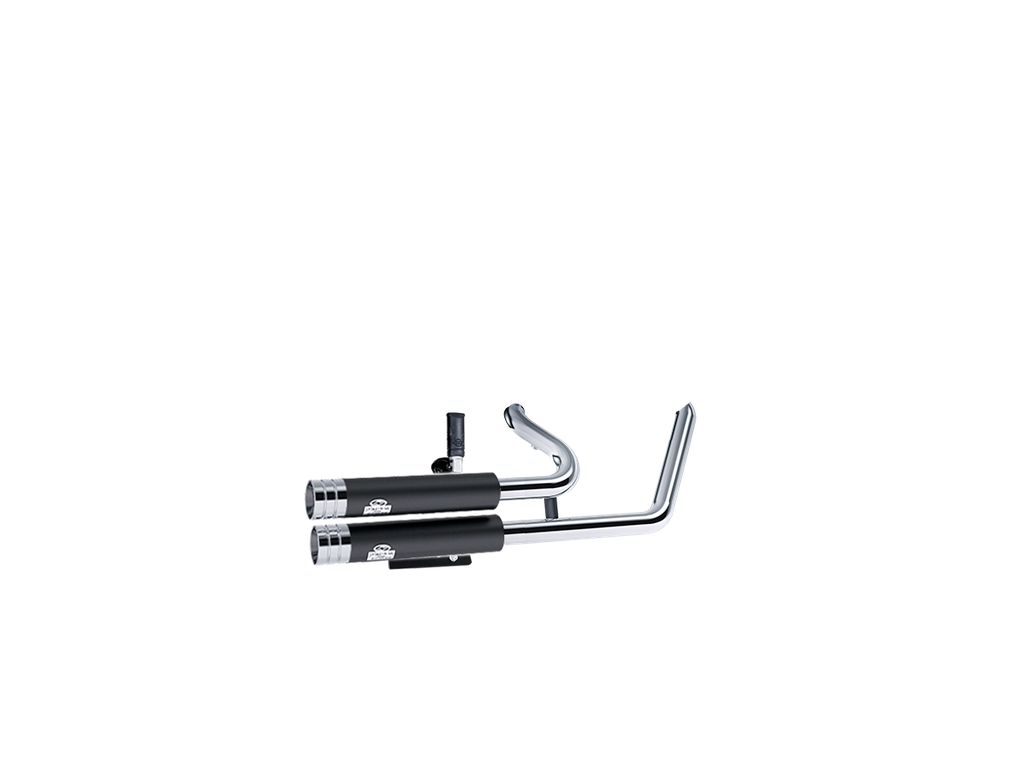 [JH-EP-252233] Harley-Davidson Breakout® 114cid — adjustable exhaust, Jekill Bomb Wrinkle Black, 3,5" Big Shot Chrome