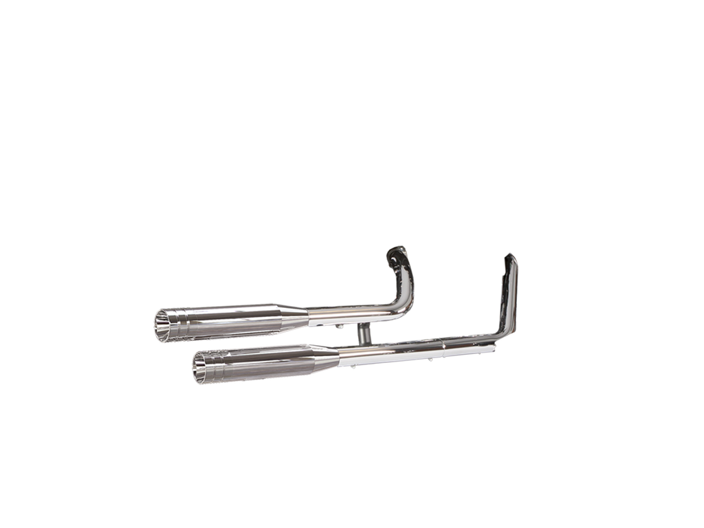 [JH-EP-122544] Harley-Davidson Crossbones — adjustable exhaust, Shorty Chrome, 3,5" Big Shot Chrome