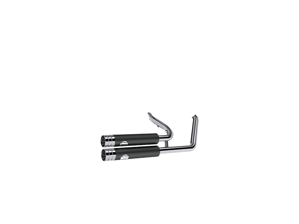 [JH-EP-242991] Harley-Davidson FXDR™ 114 — adjustable exhaust, Jekill Bomb (JH Headerset only) Wrinkle Black, 3,5" Big Shot Chrome