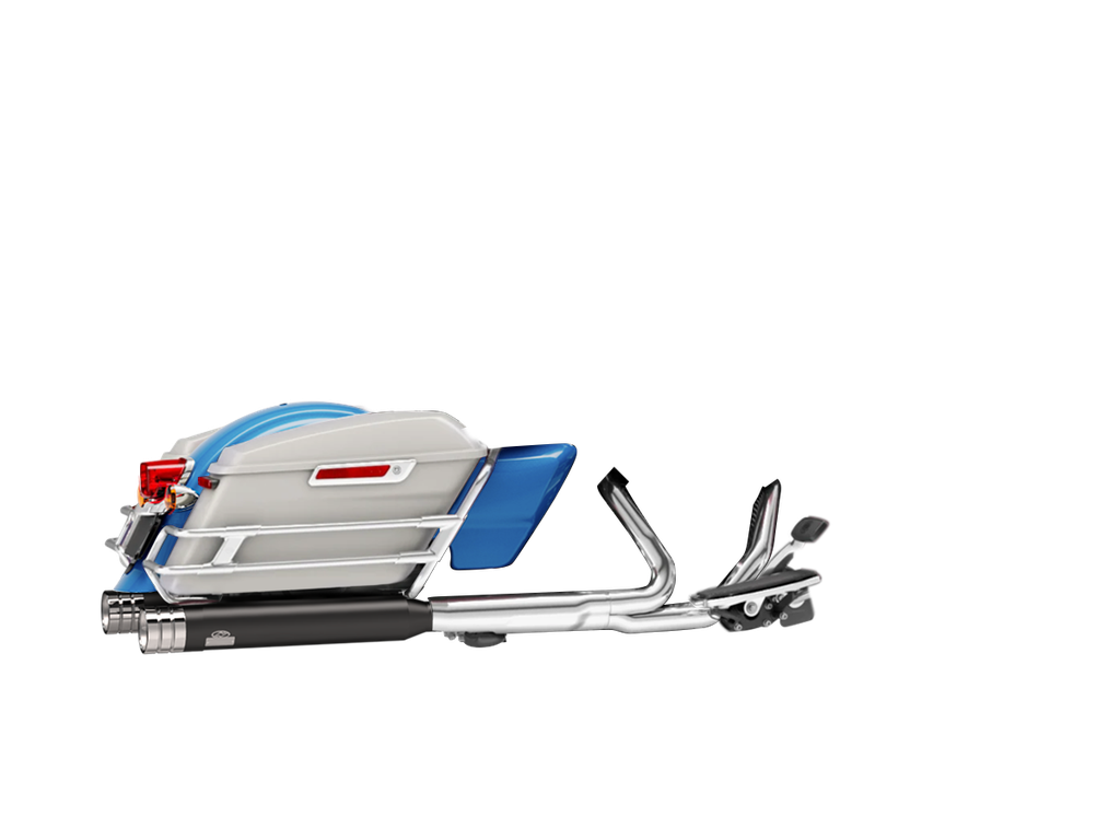 [JH-EP-140009] Harley-Davidson Electra Glide® Standard — adjustable exhaust, Touring Black, 4,0" Big Shot Chrome