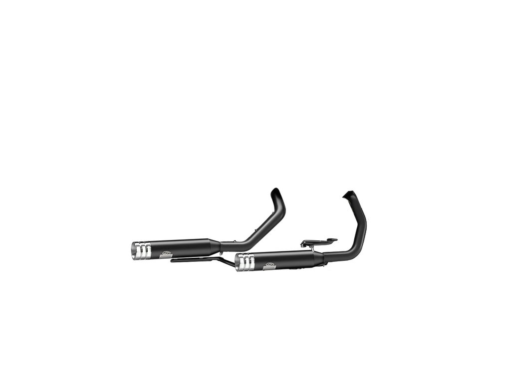 [JH-EP-142480] Harley-Davidson Iron 883™ — adjustable exhaust, Shorty Wrinkle Black, 3,5" Big Shot Chrome