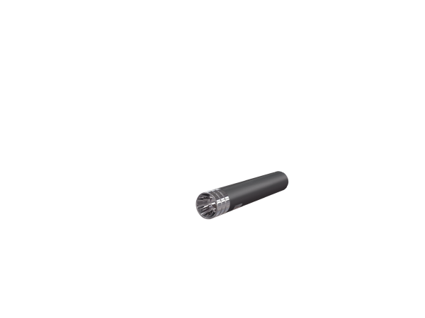 [JH-EP-111836] Harley-Davidson V-Rod® — adjustable exhaust, Muscle Black, 4,0" Big Shot Chrome