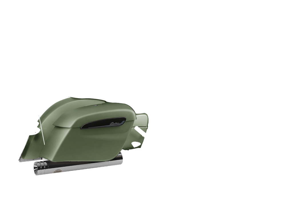 [JH-EP-152942] Indian Challenger™ Dark Horse® — adjustable exhaust, Grand Chrome, 4,0" Big Shot Chrome