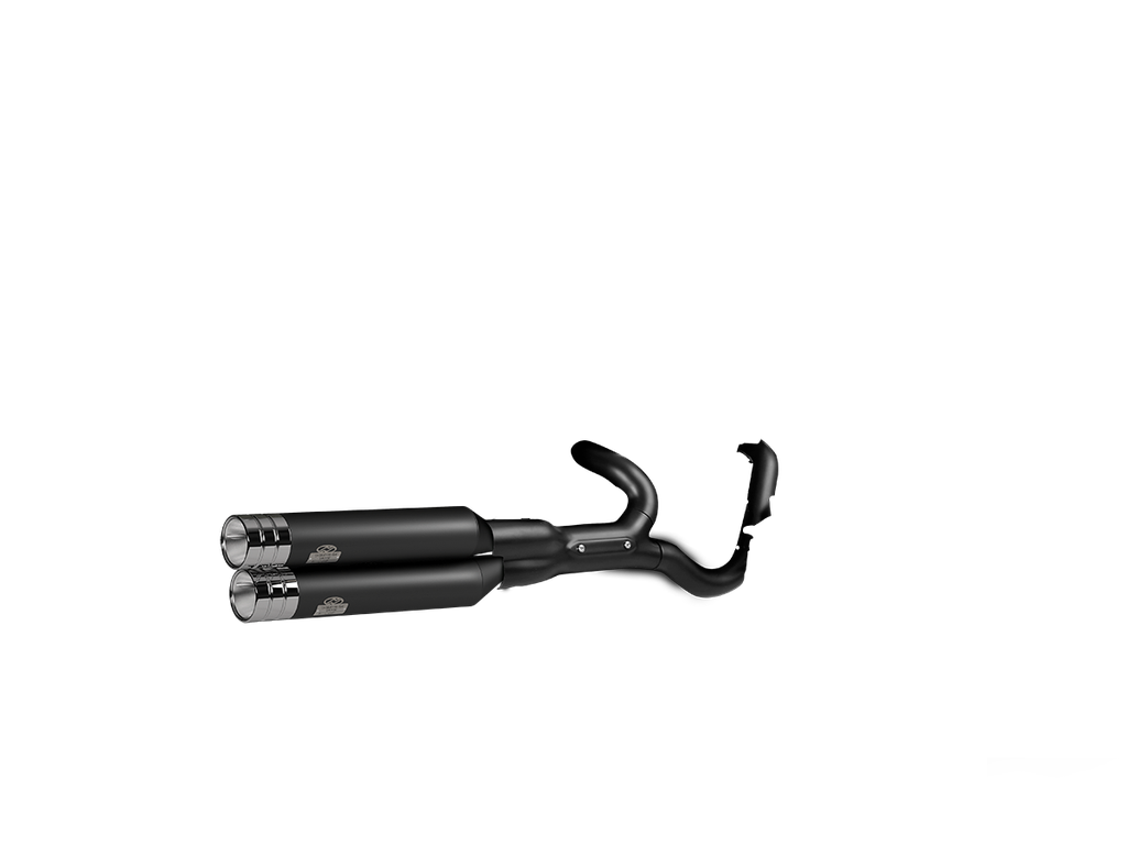 [JH-EP-152902] Indian Chief Bobber Dark Horse® — adjustable exhaust, Supreme Black, 4,0" Big Shot Chrome
