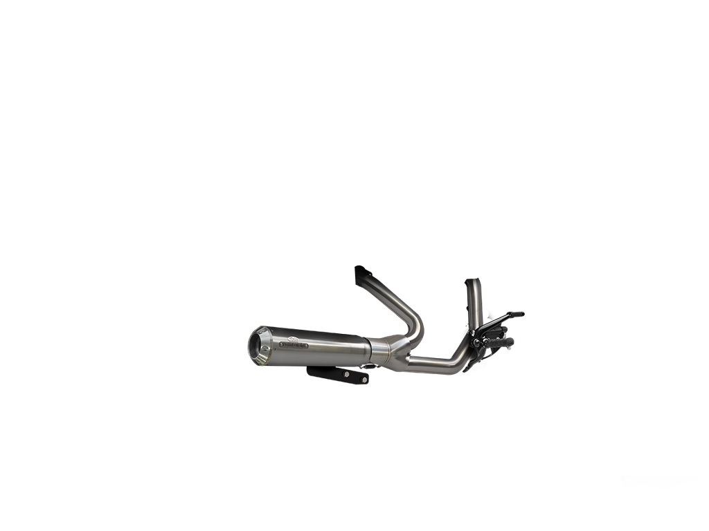 [JH-EP-252896] Indian Chief Bobber Dark Horse® — adjustable exhaust, Chief Twenty-One Brushed Stainless Steel, 4,7" Streetfighter Blank