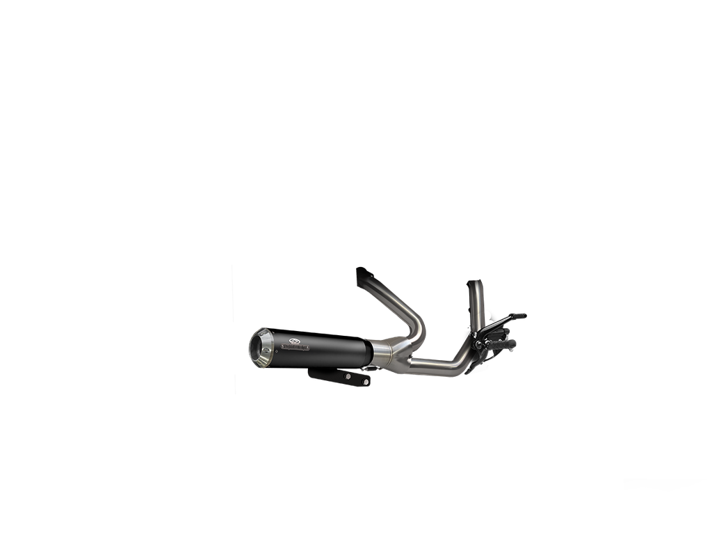 [JH-EP-252902] Indian Chief Bobber Dark Horse® — adjustable exhaust, Chief Twenty-One Wrinkle Black, 4,7" Streetfighter Blank