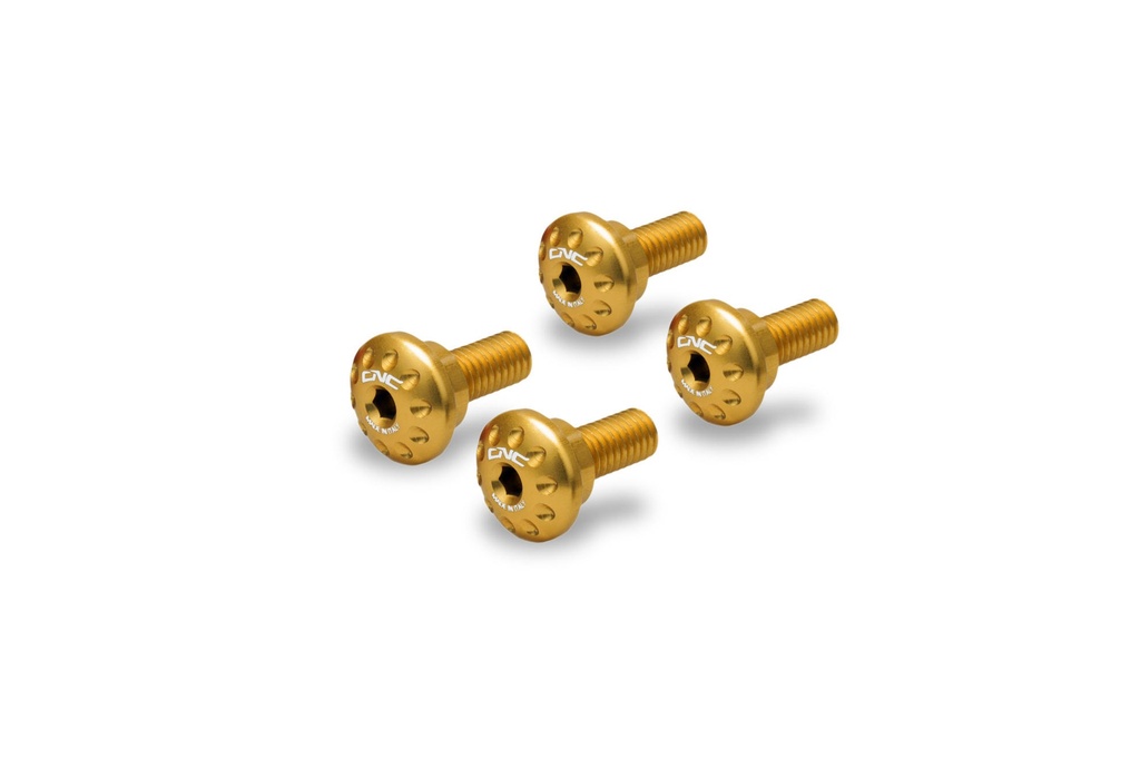 [CNC-KV330G] Screw kit chain protection top and bottom Ducati DesertX (Gold)
