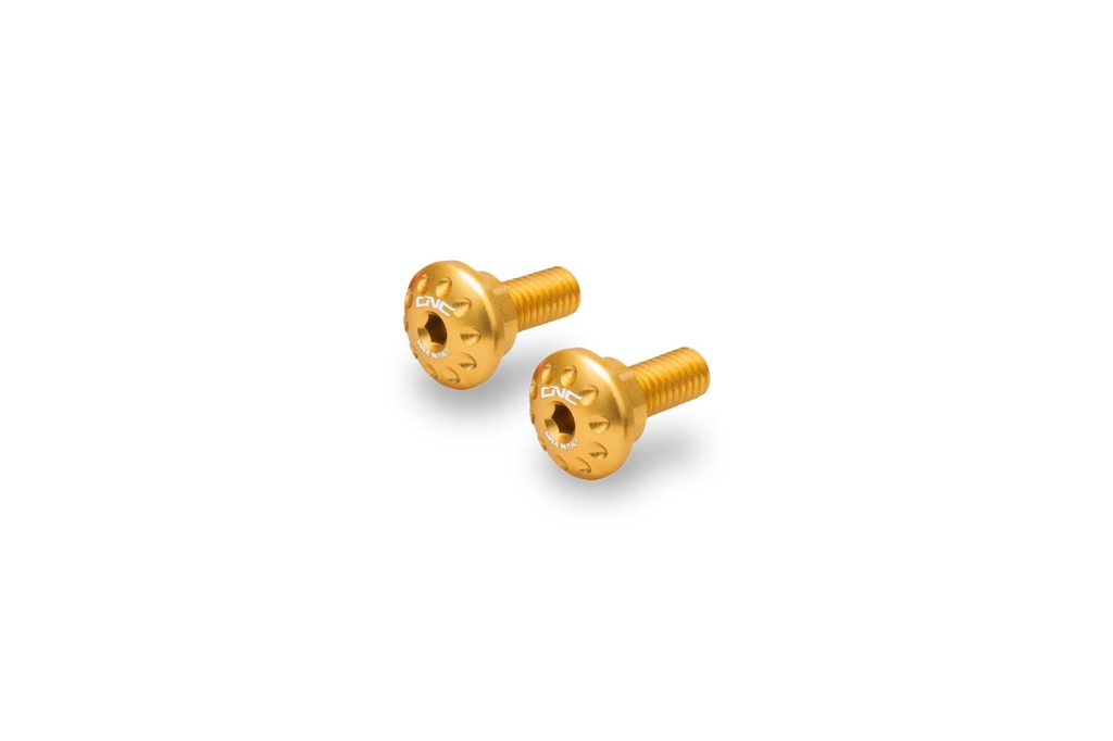 [CNC-KV343G] Screw kit Radiator guard Ducati DesertX (Gold)