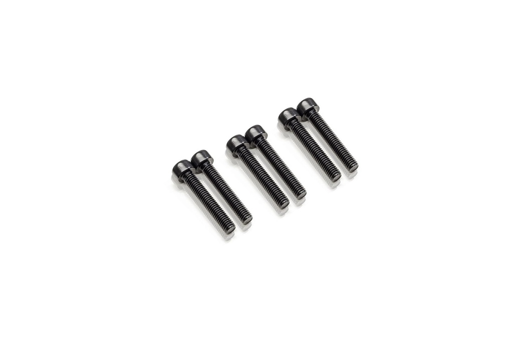 [CNC-KV356B] Fuel tank cap screws kit Ducati (Black)