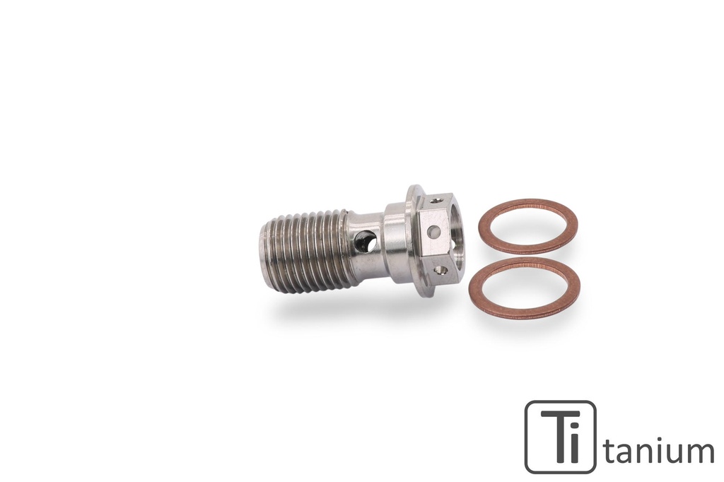 [CNC-KV378X] Oil hose single banjo screw M10x1.0 - Titanium