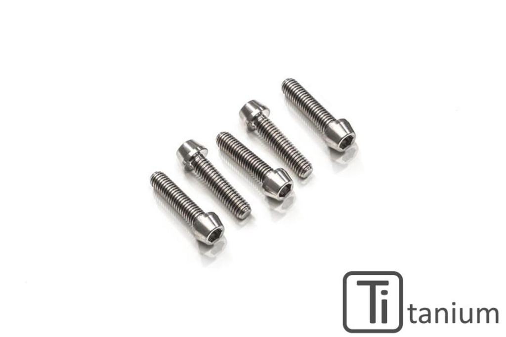 [CNC-KV386X] Screws top triple clamp M6x30/M8x30 (4/1 pcs) - Titanium