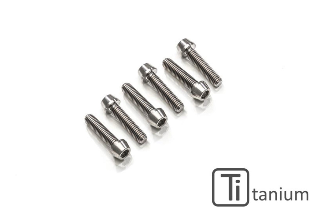 [CNC-KV390X] Screws set triple clamp bottom M6x20 (6 pcs) - Titanium