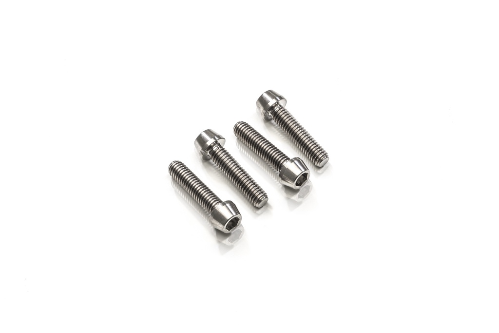 [CNC-KV395X] Screws set front axle clamp M8x30 (4 pcs) - Titanium