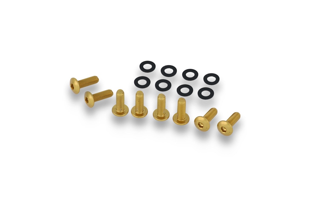 [CNC-KV433G] Screen bolt kit - Ducati (Gold)
