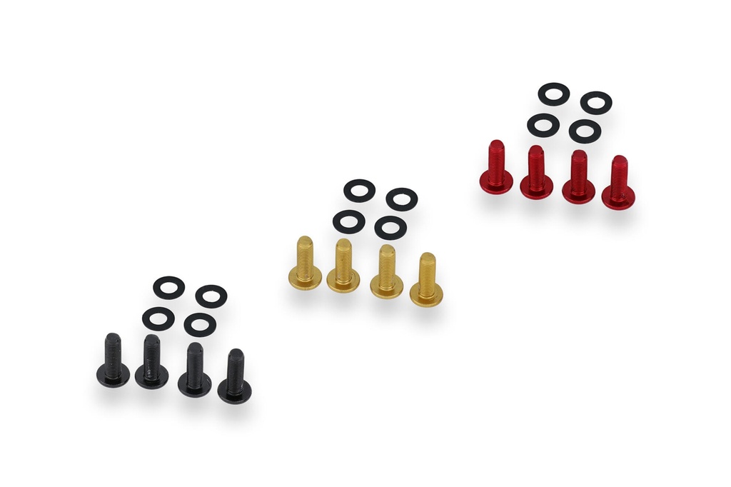 [CNC-KV434B] Screen bolt kit - Ducati (Black)
