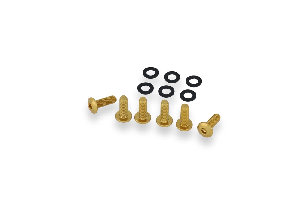[CNC-KV435G] Screen bolt kit 6 pcs - Ducati (Gold)