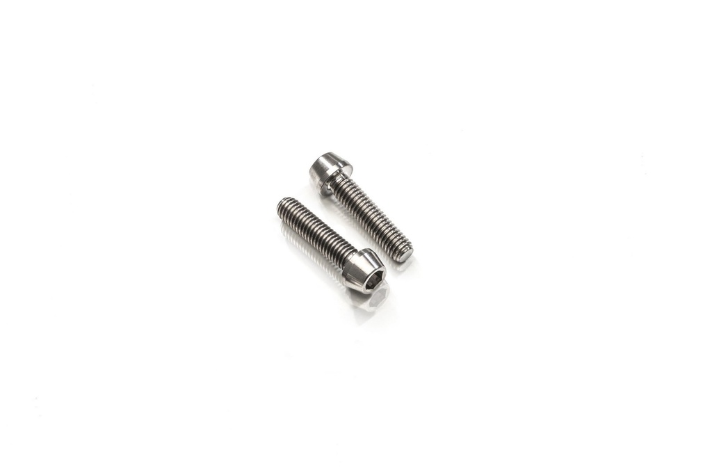 [CNC-KV439X] SCREWS HANDLEBAR CLAMP SET M8X25 (2 PCS) - TITANIUM