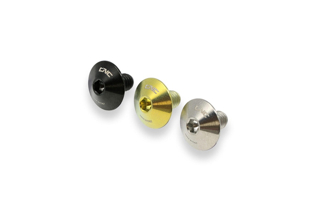 [CNC-KV443XB] FRONT BRAKE/CLUTCH FLUID TANK BRACKET SCREW - TITANIUM (Black)