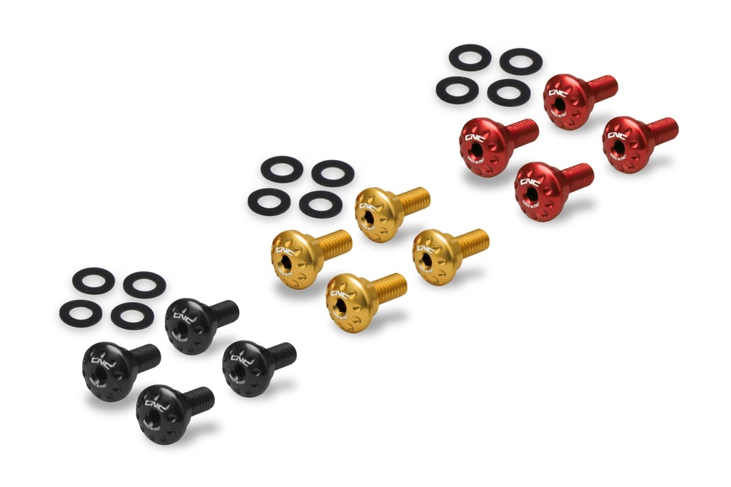 [CNC-KV446B] Front mudguard screw kit Ducati Multistrada 1200/1260 (Black)
