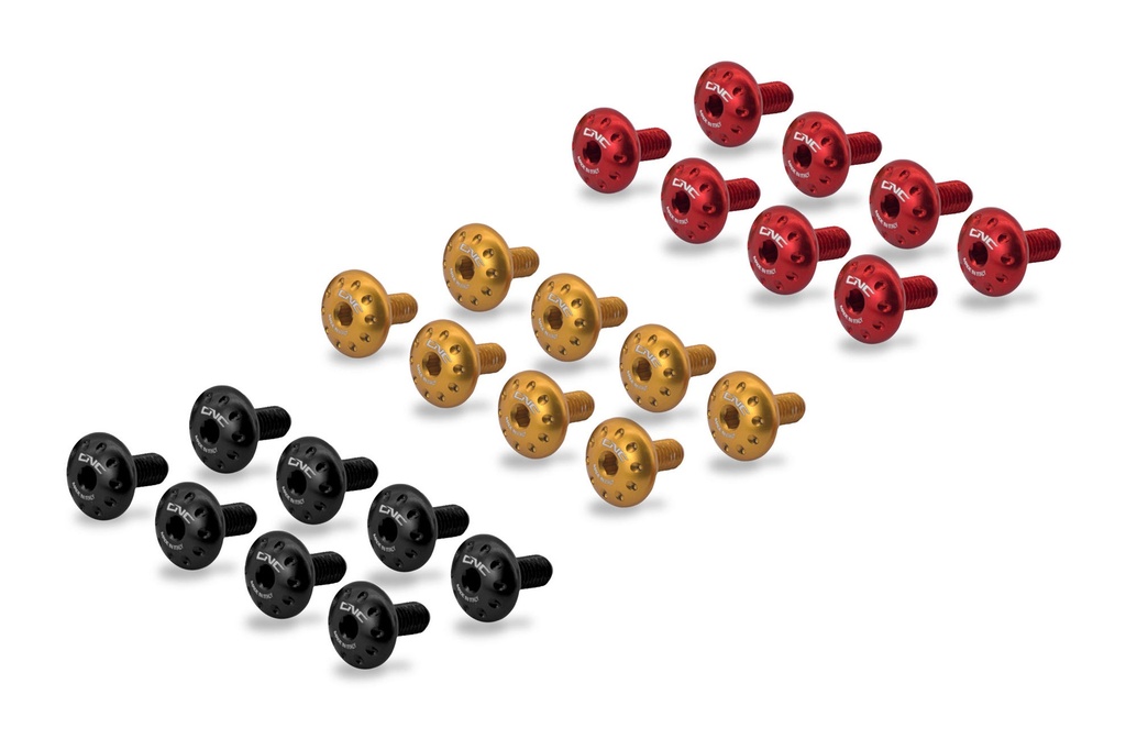 [CNC-KV447B] Front mudguard screw kit MV Agusta Dragster (Black)