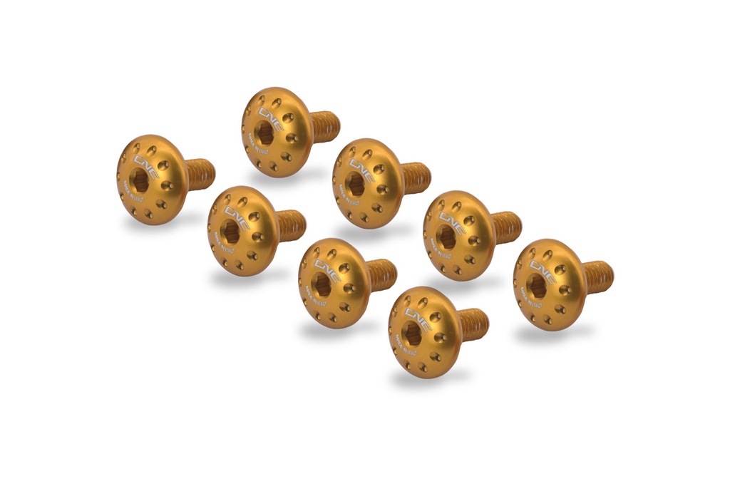 [CNC-KV447G] Front mudguard screw kit MV Agusta Dragster (Gold)