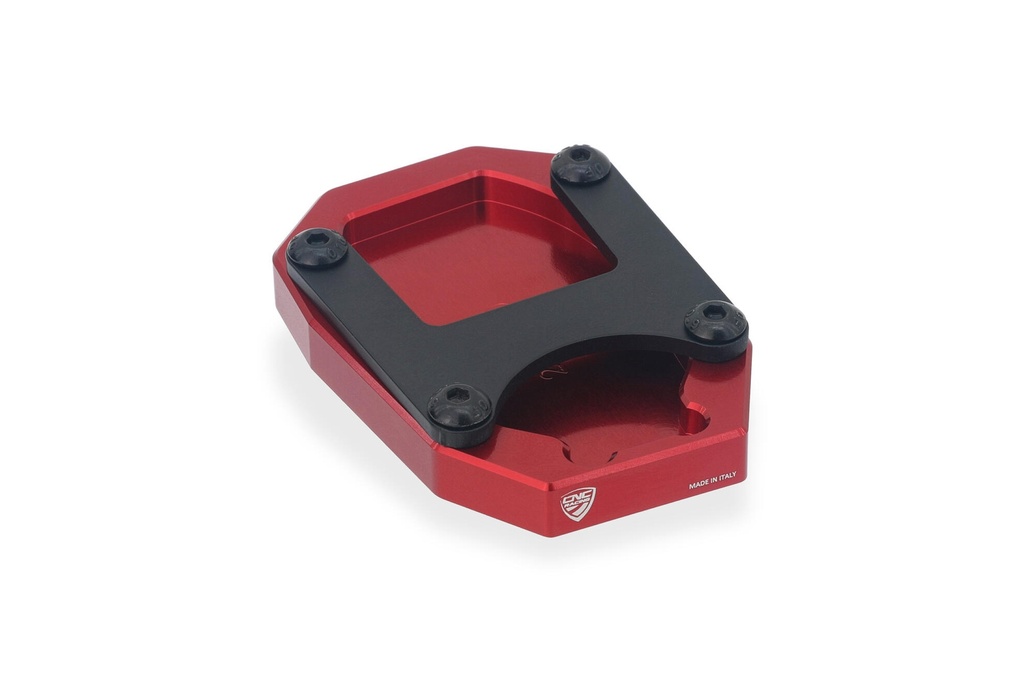 [CNC-BM510R] Kickstand base extension for Ducati Multistrada V2 MY2025 (Red)