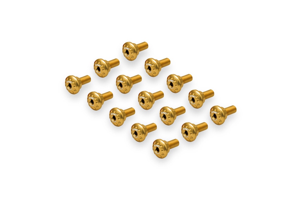[CNC-KV463G] Screw kit - side fairing Aprilia RS660 (Gold)