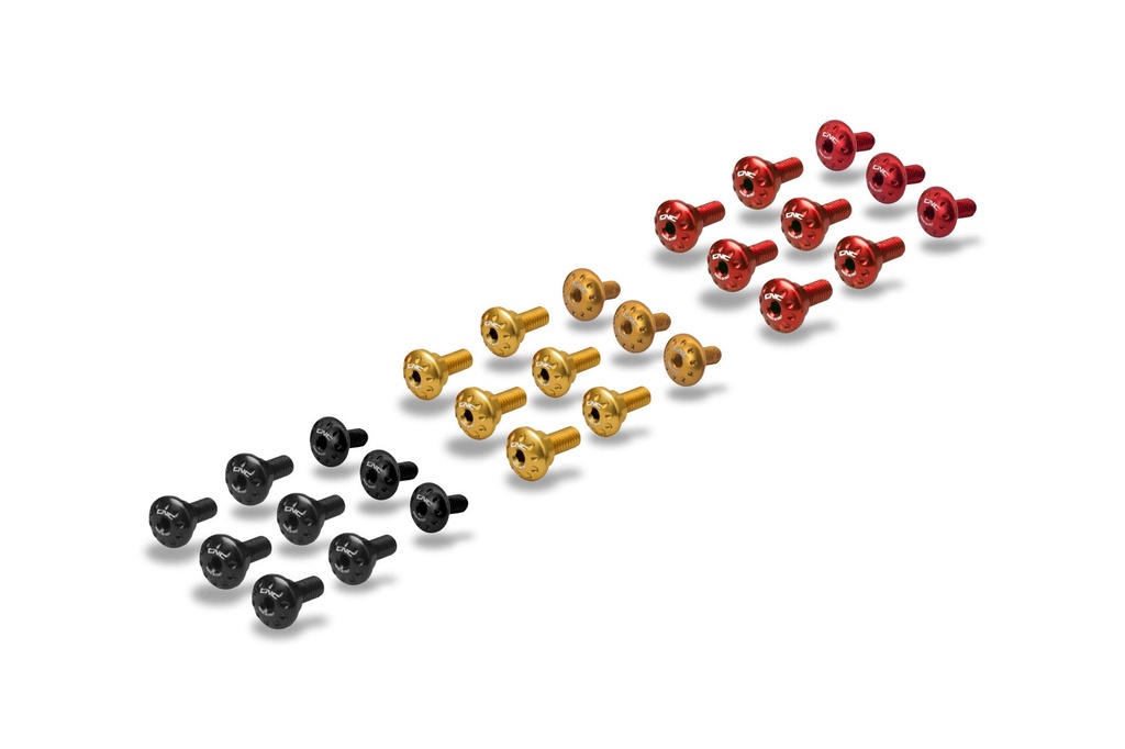 [CNC-KV464B] Screw kit - lower fairing Aprilia RS660 (Black)
