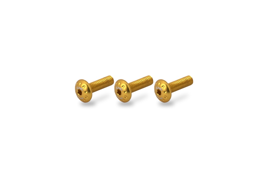 [CNC-KV467G] Screw kit - Swingarm cover Aprilia RS660 (Gold)