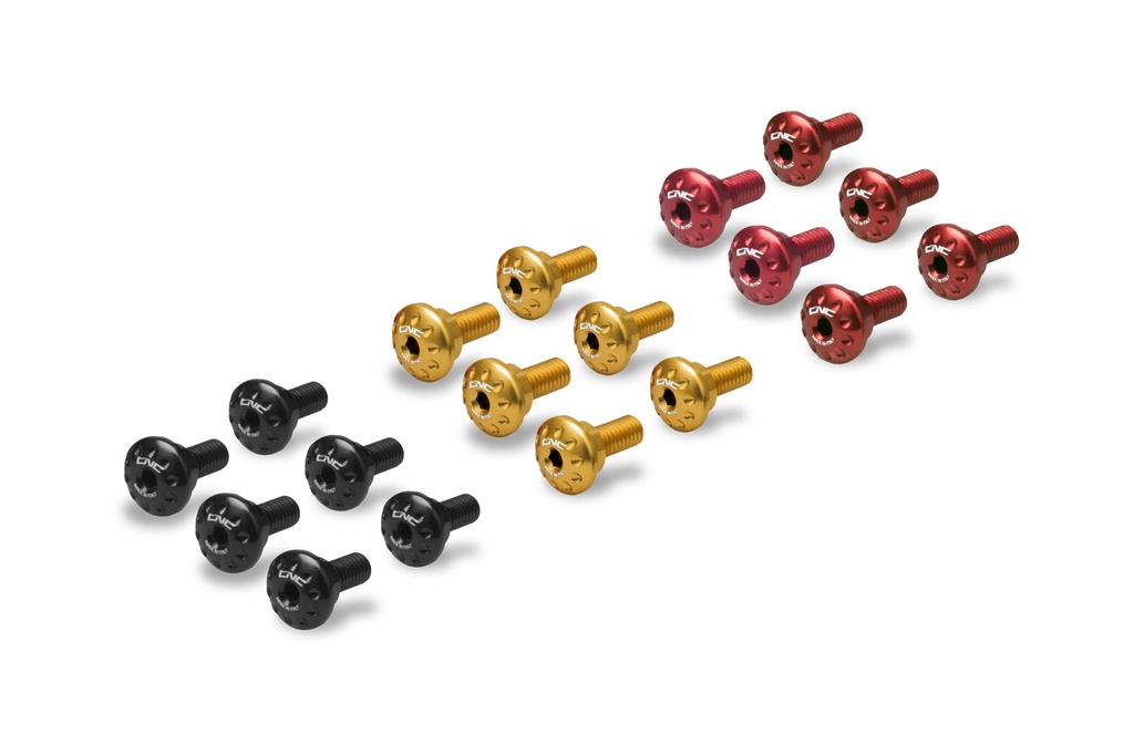 [CNC-KV471B] Screws kit Front Mudguard Ducati DesertX (Black)