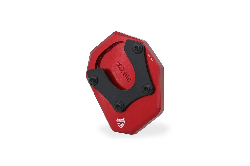 [CNC-BM601R] Side stand extension Moto Guzzi (Red)