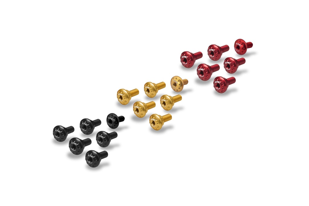 [CNC-KV472B] Screw kit for engine cover and expansion tank Ducati Monster 937 (Black)