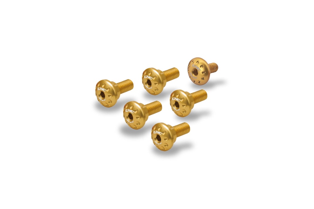 [CNC-KV472G] Screw kit for engine cover and expansion tank Ducati Monster 937 (Gold)