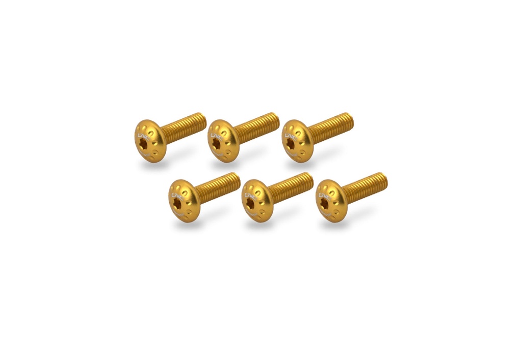 [CNC-KV476G] Screw kit steering head cover Ducati Streetfighter V2 (Gold)